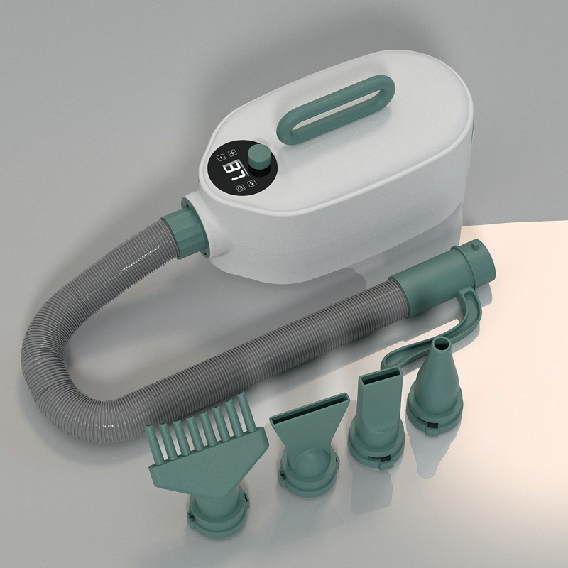 Uscător cu aer cu apă pentru animale de companie, baie pentru pisici și câini, putere mare, funcționare silențioasă, 2000W+, motor DC, fir de încălzire spiral, 220V, model Habasi1, cu patru duze, protecție la supraincălzire