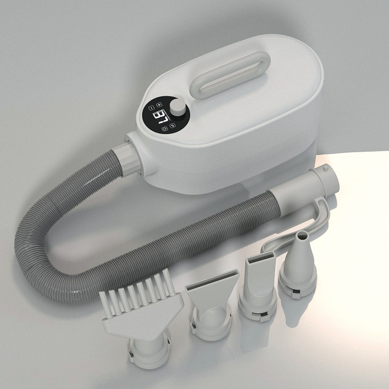 Uscător cu aer cu apă pentru animale de companie, baie pentru pisici și câini, putere mare, funcționare silențioasă, 2000W+, motor DC, fir de încălzire spiral, 220V, model Habasi1, cu patru duze, protecție la supraincălzire