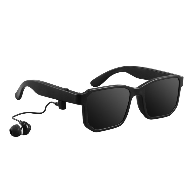 Ochelari Bluetooth inteligenți cu căști încorporate pentru muzică și apeluri, purtați pe cap, Bluetooth 5.0, rază 10 m, autonomie baterie 4–8 ore