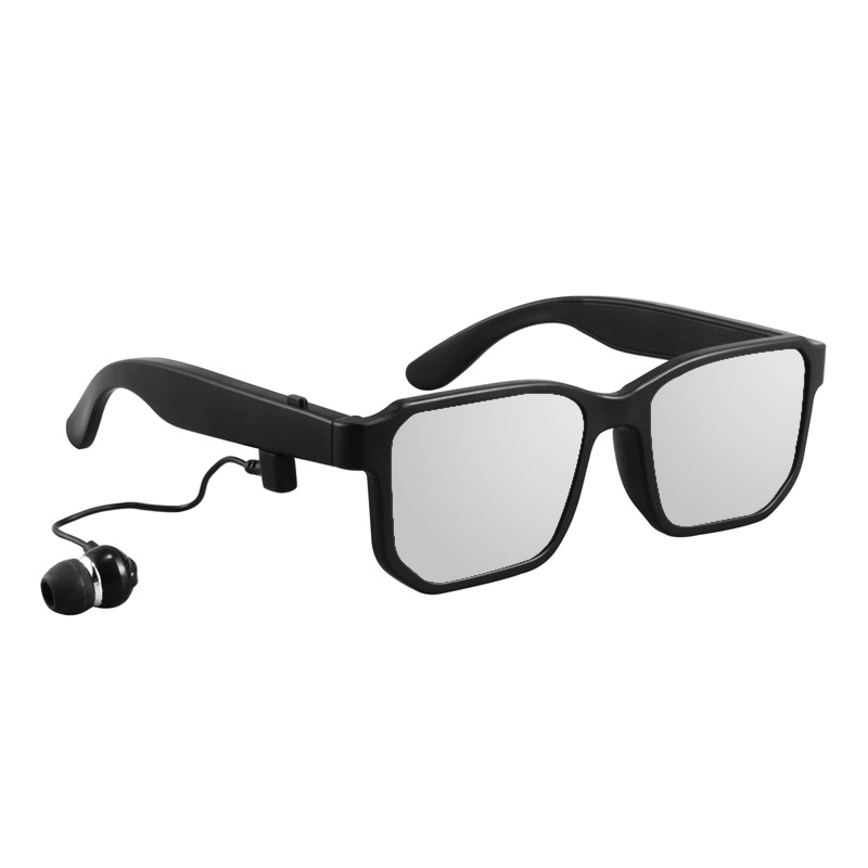 Ochelari Bluetooth inteligenți cu căști încorporate pentru muzică și apeluri, purtați pe cap, Bluetooth 5.0, rază 10 m, autonomie baterie 4–8 ore