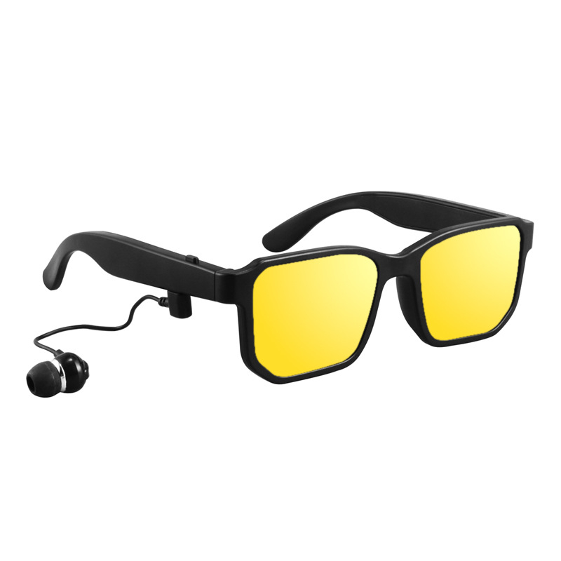 Ochelari Bluetooth inteligenți cu căști încorporate pentru muzică și apeluri, purtați pe cap, Bluetooth 5.0, rază 10 m, autonomie baterie 4–8 ore