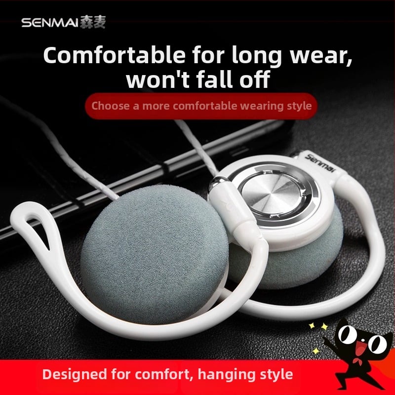 Vezetékes fülhallgató futáshoz – fülre akasztós kialakítás, 3,5 mm csatlakozó, érzékenység 96 dB/mW