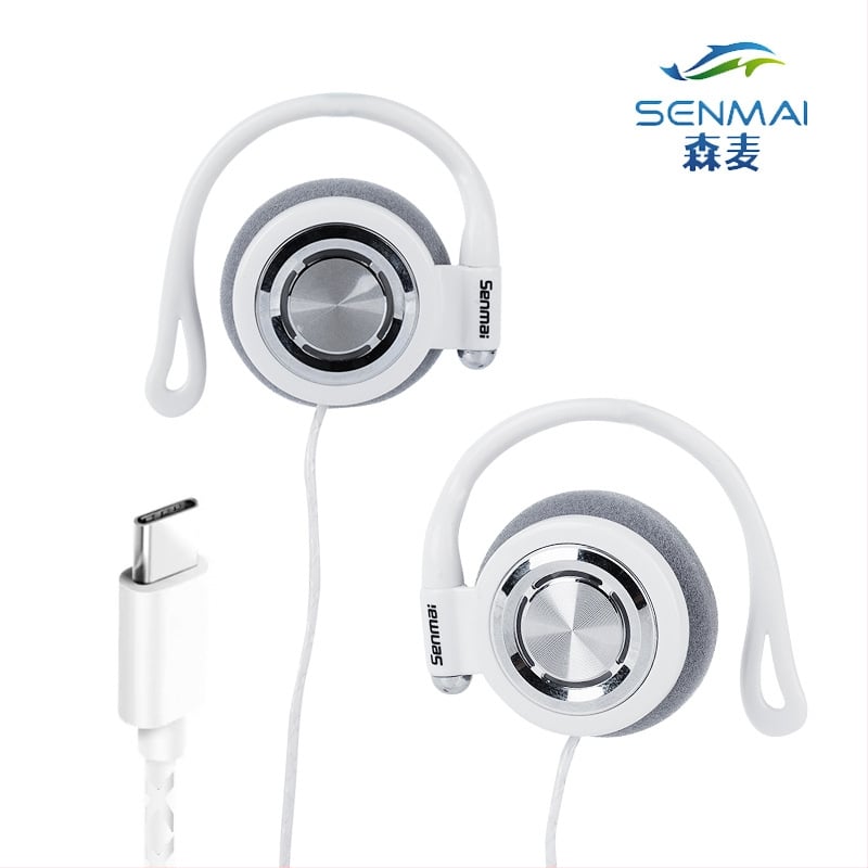 Vezetékes fülhallgató futáshoz – fülre akasztós kialakítás, 3,5 mm csatlakozó, érzékenység 96 dB/mW