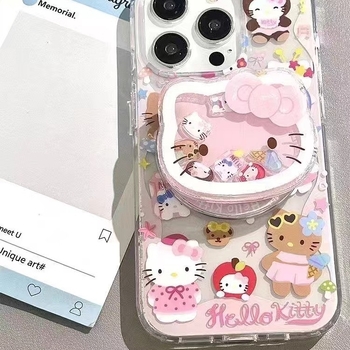 Držač telefona u obliku mačke za live streaming - akril, montiran u vozilo, model 01