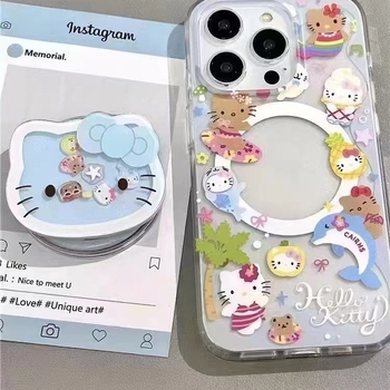 Držač telefona u obliku mačke za live streaming - akril, montiran u vozilo, model 01