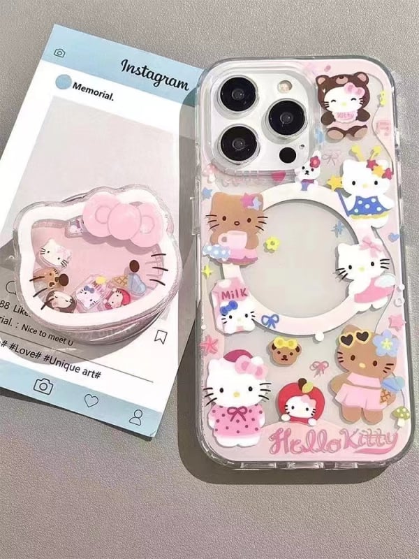 Držač telefona u obliku mačke za live streaming - akril, montiran u vozilo, model 01