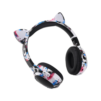 Ασύρματα Bluetooth ακουστικά με κερατά γάτας, για το κεφάλι, 40 mm οδηγοί