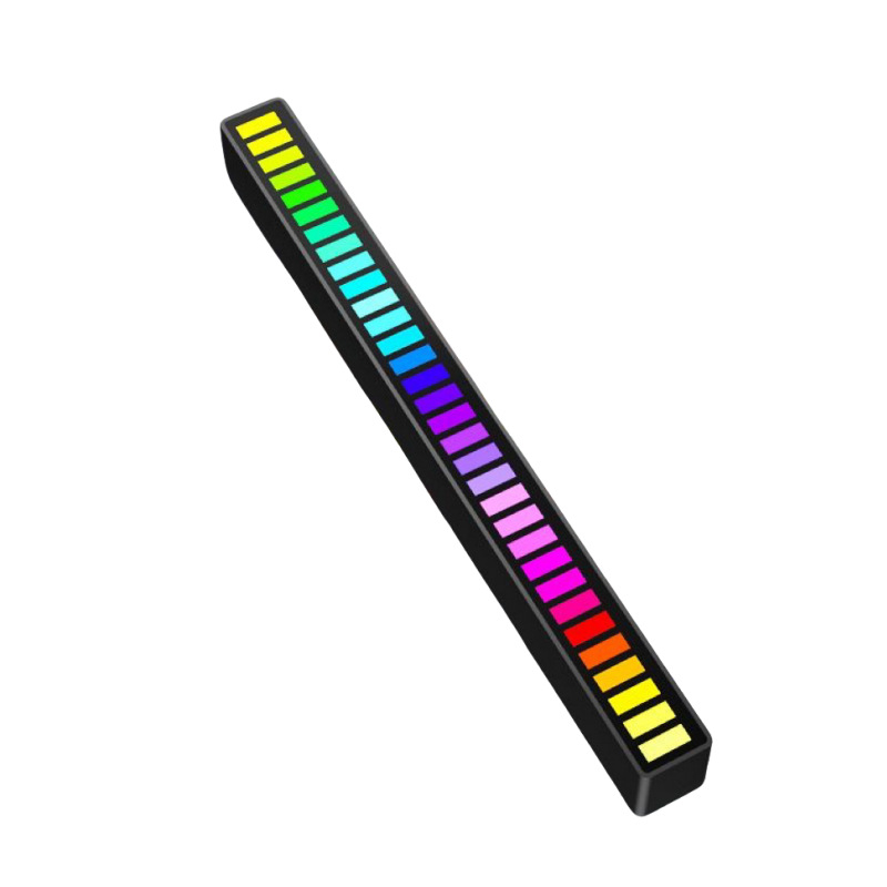 Mašīnas LED apkārtējā gaisma ar balss vadību un mūzikas ritmu — iekšējā dekoratīvā apgaismošana, PVC korpuss, spriegums līdz 36V, darbības platība 1–3 m², 3C sertifikāts