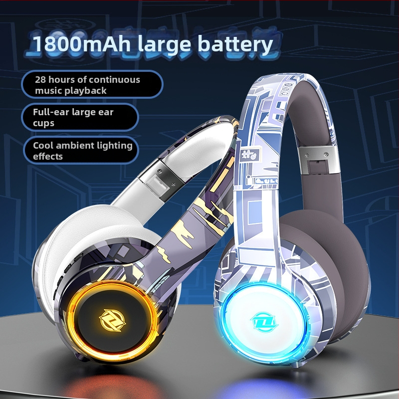 CH888 Bluetooth slúchadlá na hlavu – Bluetooth 5.2, slot na kartu, skladací dizajn, vstavaný mikrofón, 3,5 mm AUX