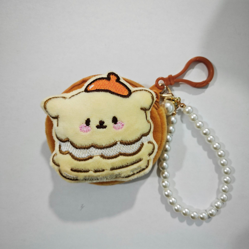 Монетник с аниме карикатура, свеж стил, унисекс, полиестер, за монети и слушалки