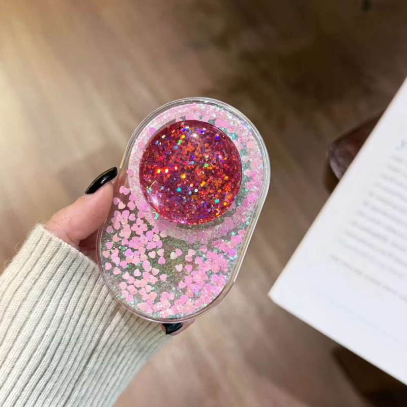 SJ-Moulding akrilni stalak za telefon SJ-LX004, ovalni dizajn s kristalnim sjajem, snažno usisavanje, kompatibilan sa Samsung, Apple i Android telefonima