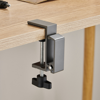 Сгъваема кука за ръба на бюрото, алуминиева сплав, единична кука, без пробиване, фиксиран прът, носимост до 5 кг, пусната през 2025 г.