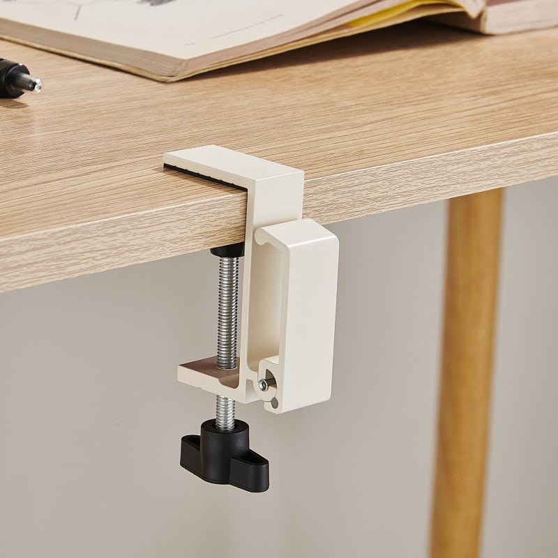 Сгъваема кука за ръба на бюрото, алуминиева сплав, единична кука, без пробиване, фиксиран прът, носимост до 5 кг, пусната през 2025 г.