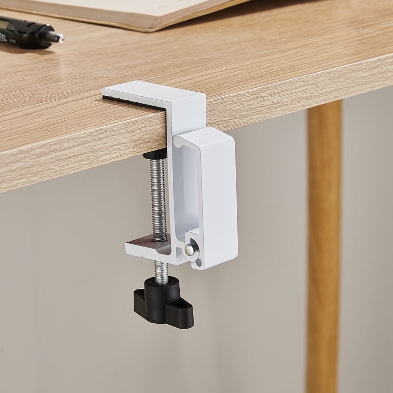 Сгъваема кука за ръба на бюрото, алуминиева сплав, единична кука, без пробиване, фиксиран прът, носимост до 5 кг, пусната през 2025 г.