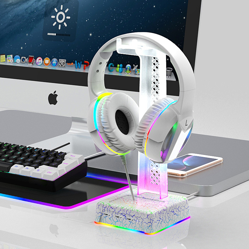 Stalak za slušalice XStereo – svijetleći nosač s RGB atmosfernim svjetlom, odvojiv, aluminijska legura
