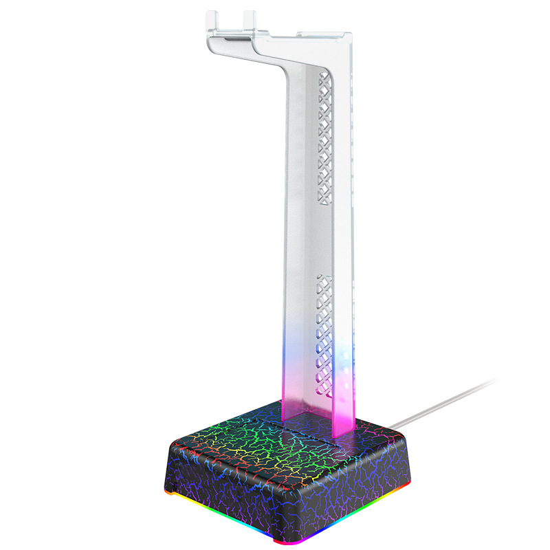 Stalak za slušalice XStereo – svijetleći nosač s RGB atmosfernim svjetlom, odvojiv, aluminijska legura