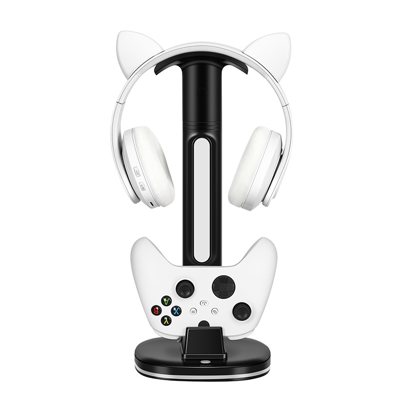 Stojan na nabíjanie Pro ovládačov PS5/Xbox/PS4/Switch s RGB LED, USB-C, odnímateľný