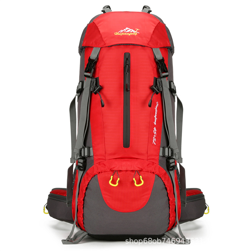 Раница за планински туризъм, водоотблъскващ нейлон, дишаща и износоустойчива, унисекс, голяма вместимост