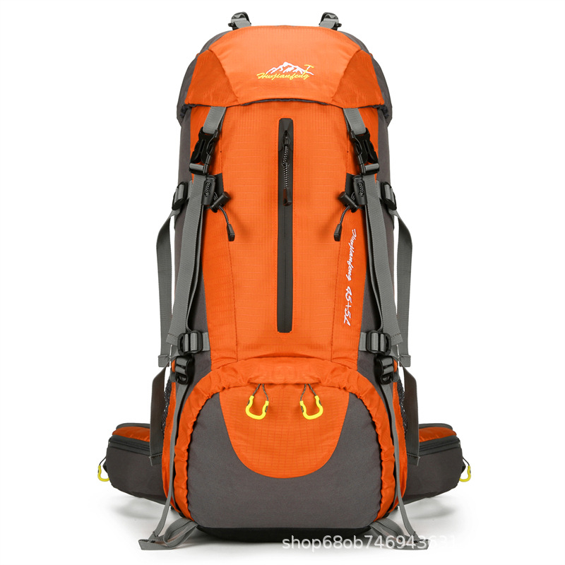 Раница за планински туризъм, водоотблъскващ нейлон, дишаща и износоустойчива, унисекс, голяма вместимост