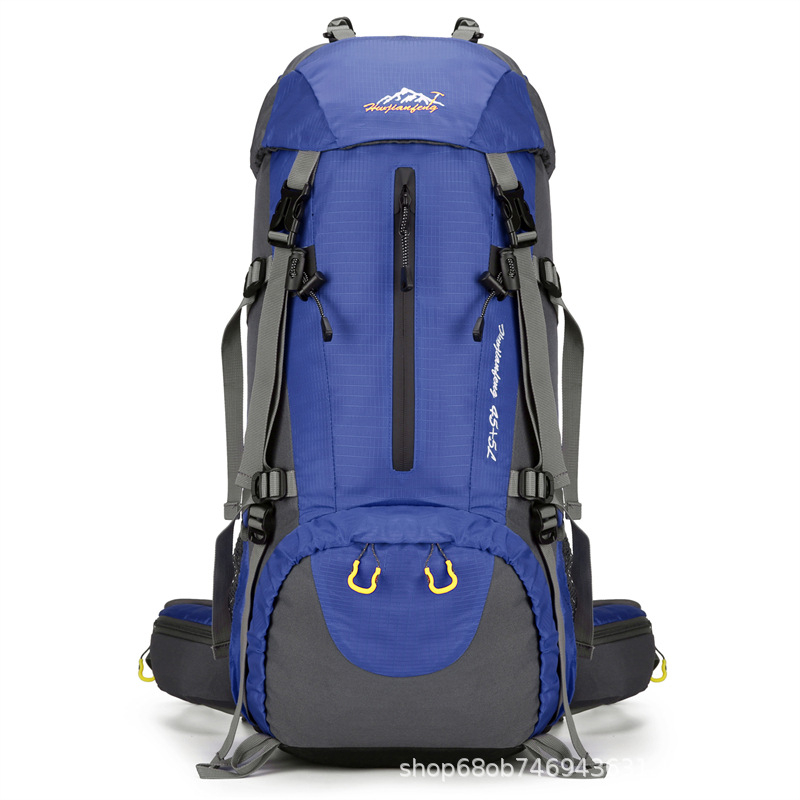 Раница за планински туризъм, водоотблъскващ нейлон, дишаща и износоустойчива, унисекс, голяма вместимост