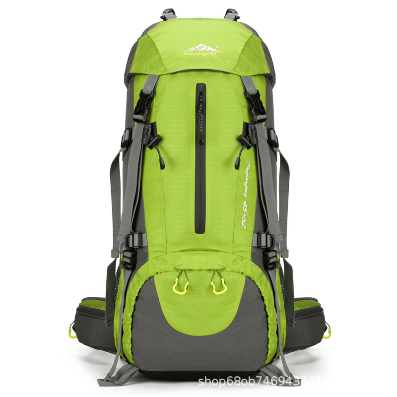Раница за планински туризъм, водоотблъскващ нейлон, дишаща и износоустойчива, унисекс, голяма вместимост