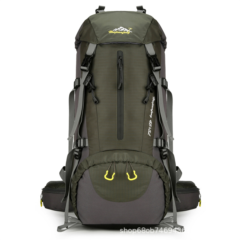 Раница за планински туризъм, водоотблъскващ нейлон, дишаща и износоустойчива, унисекс, голяма вместимост