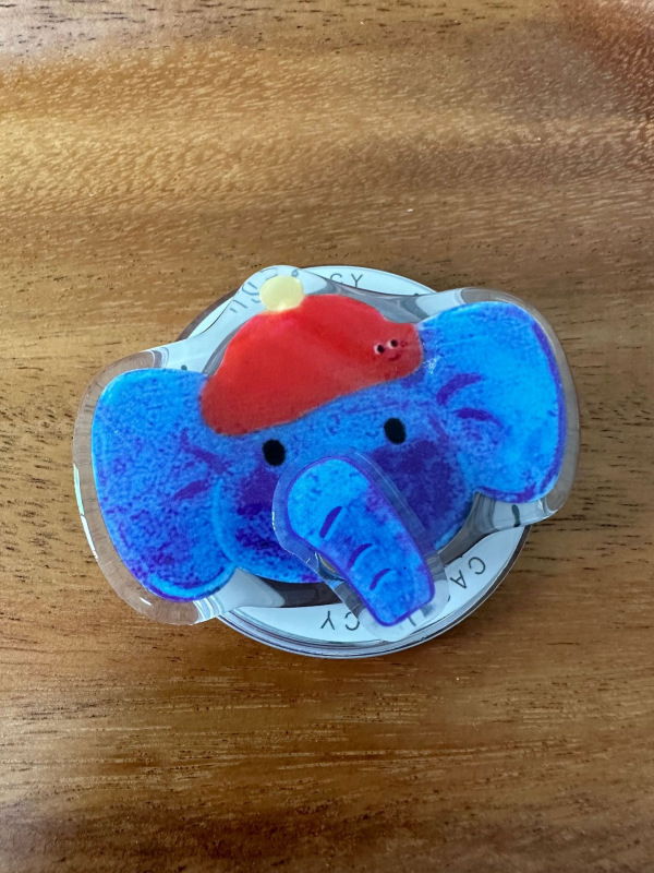 Suport Snap-on magnetic MagSafe pentru telefon, universal, acrilic, design lună și stele, pentru noptiere