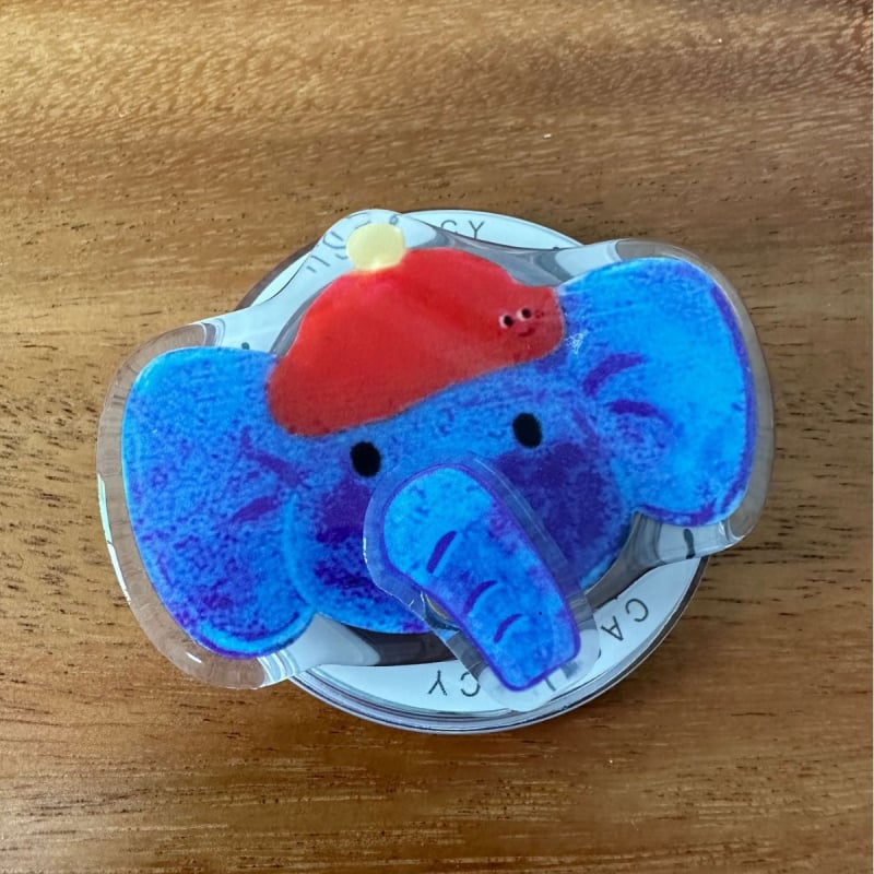 Suport Snap-on magnetic MagSafe pentru telefon, universal, acrilic, design lună și stele, pentru noptiere