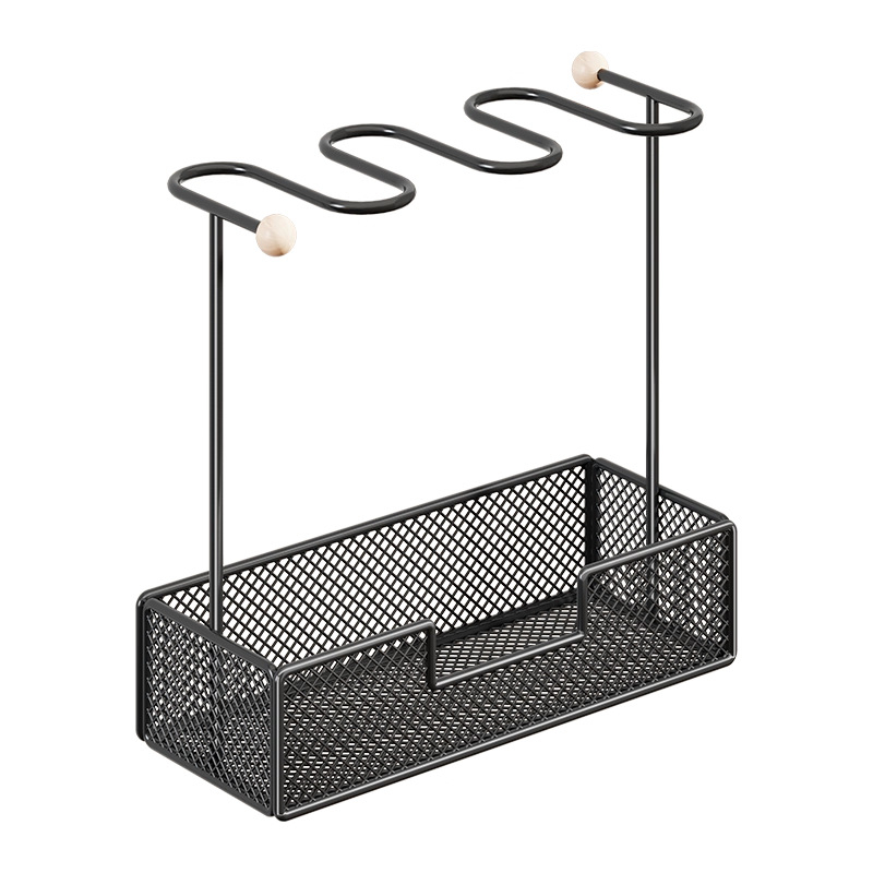 2-u-1 nosač za slušalice i spremnik za Switch kontroler | stolni metalni, 2 etaže, jednostavan modern stil