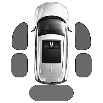 Комплект Auto слънчеви щори: материал прежда, монтаж с вакуумни чашки, подходящ за предно стъкло и странични прозорци, тегло 185 g, възможност за персонализиране и печат на лого