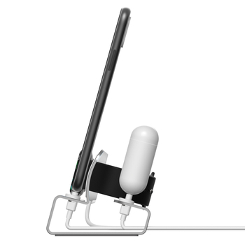 3-u-1 aluminijska stolna baza za punjenje za Apple iPhone, Apple Watch i AirPods uz PD brzo punjenje (Model T030B-PD)