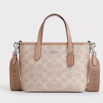 Mini PU tote táska cipzárral, függőleges négyzet alakú, laminált belső zseb cipzárral, szintetikus bőr bélés