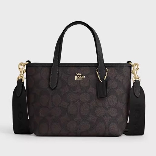 Mini PU tote táska cipzárral, függőleges négyzet alakú, laminált belső zseb cipzárral, szintetikus bőr bélés