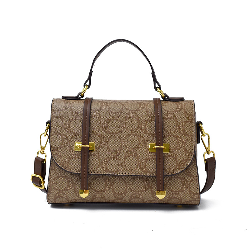 PU anyagú crossbody női táska, városi egyszerű stílus, horizontális négyzet alakú forma, fedél típusú zárás.