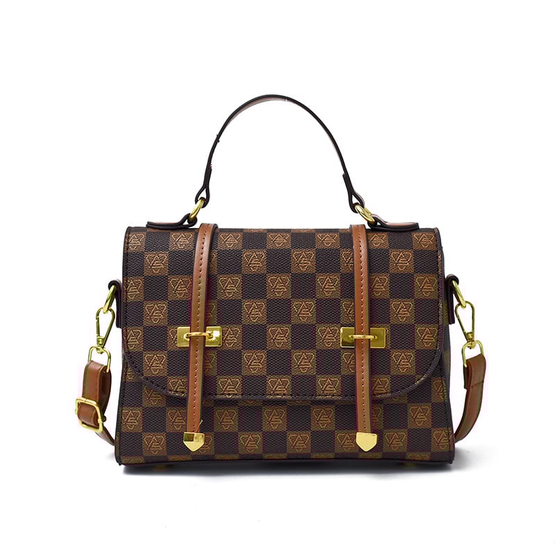 PU anyagú crossbody női táska, városi egyszerű stílus, horizontális négyzet alakú forma, fedél típusú zárás.