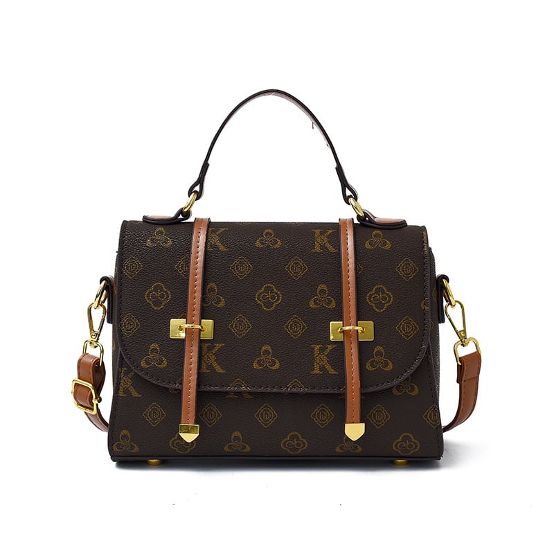 PU anyagú crossbody női táska, városi egyszerű stílus, horizontális négyzet alakú forma, fedél típusú zárás.