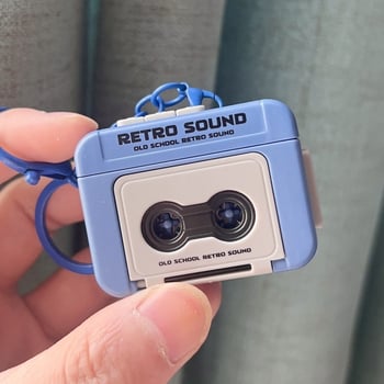 Retro mini rekorder zvuka – kutijica za glazbeni privjesak, 1 minuta snimanja, plastično kućište, bez videa