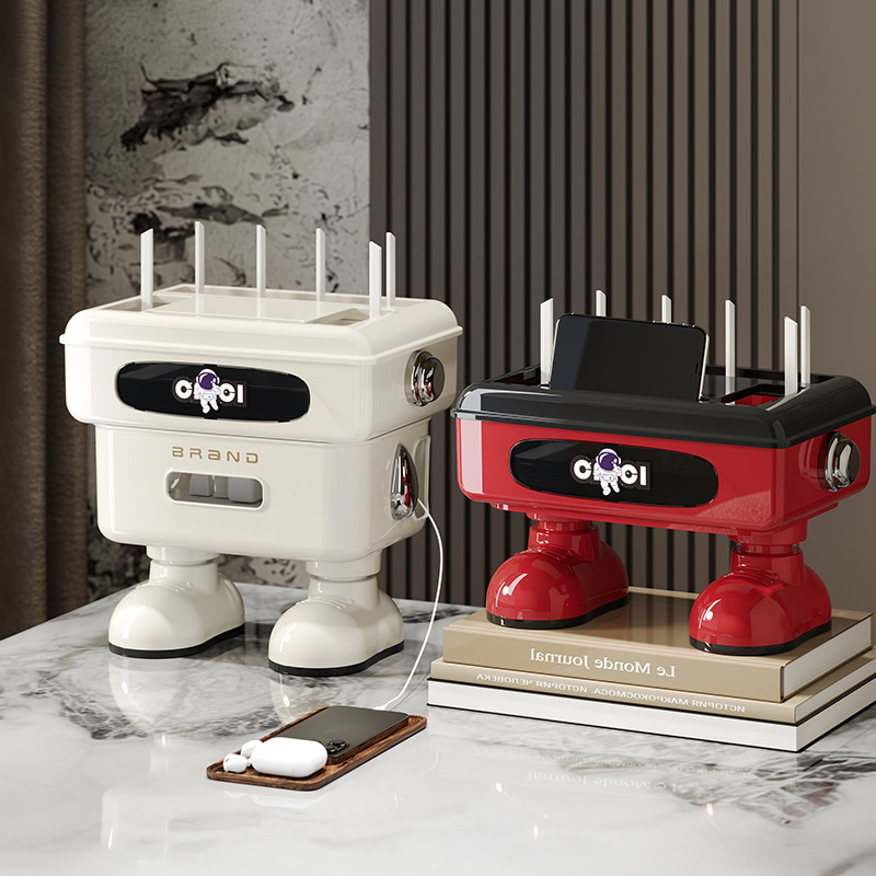 Kutija za pohranu usmjerivača – Kartunski dizajn stolni organizator, PP materijal, kapacitet 18 L, model 8002, višestruka namjena