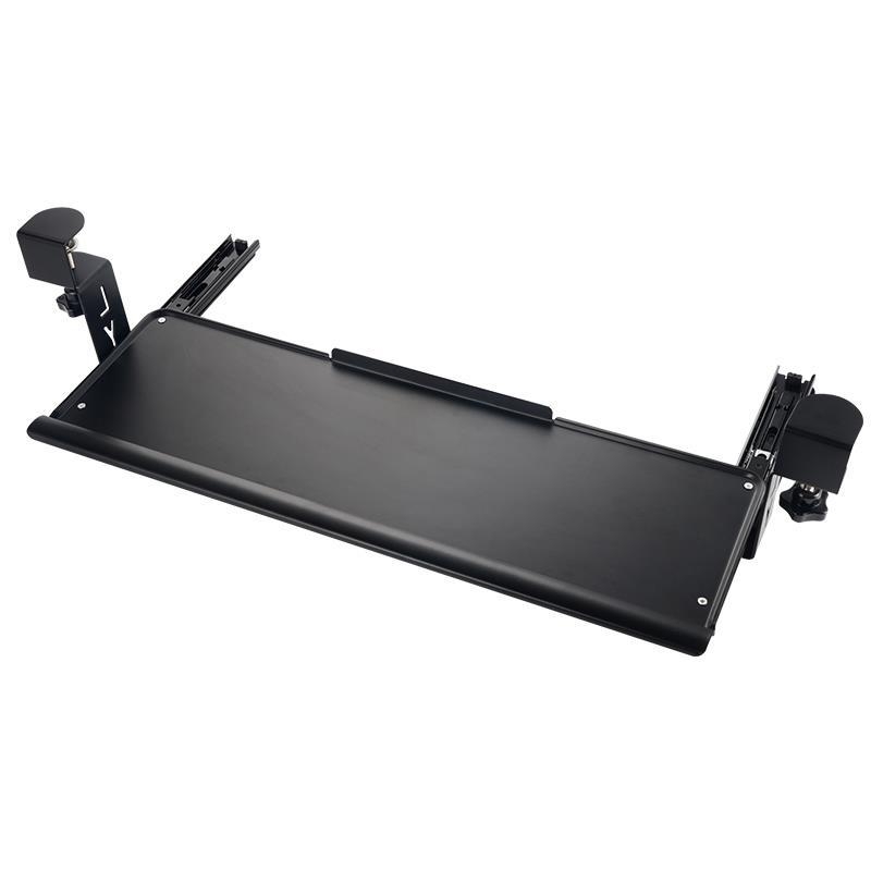 Ράφι πληκτρολογίου με στήριξη κάτω από το γραφείο, μοντέλο E-70, μοντέρνος μινιμαλισμός, χωρίς οπές