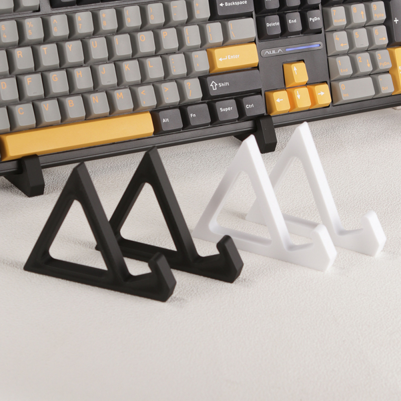 Billentyűzetmagasságot növelő tartó, műanyag, egyszerű és modern stílus, injekciós öntéses kivitel, több szögű állítás