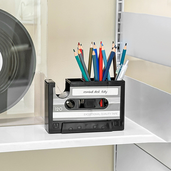 Daudzfunkcionāls pildspalvu turētājs, He han, modelis KJ001, materiāls plastmasa, kvadrāta forma