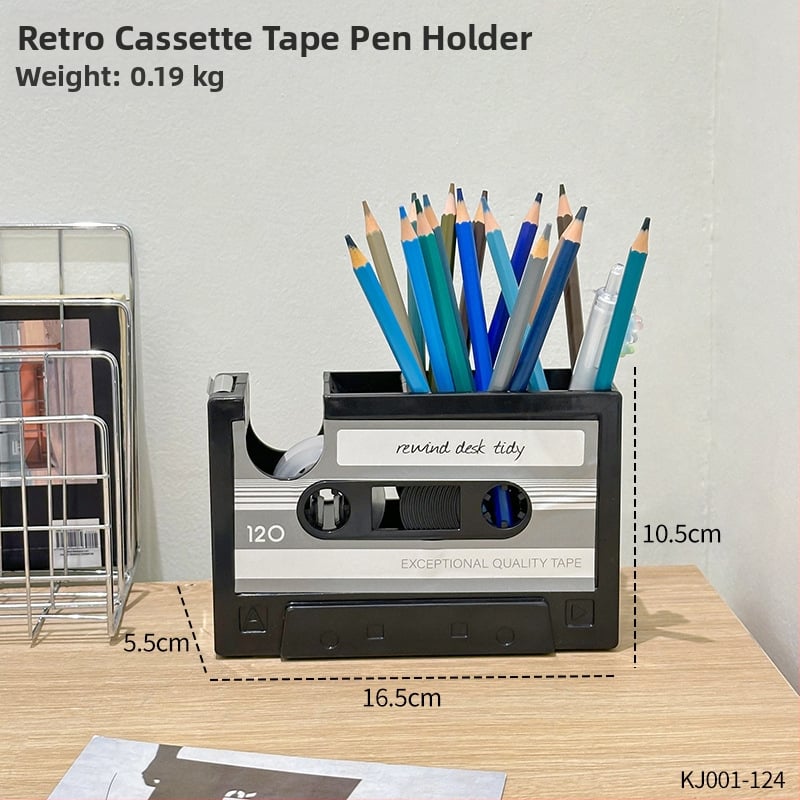 Daudzfunkcionāls pildspalvu turētājs, He han, modelis KJ001, materiāls plastmasa, kvadrāta forma