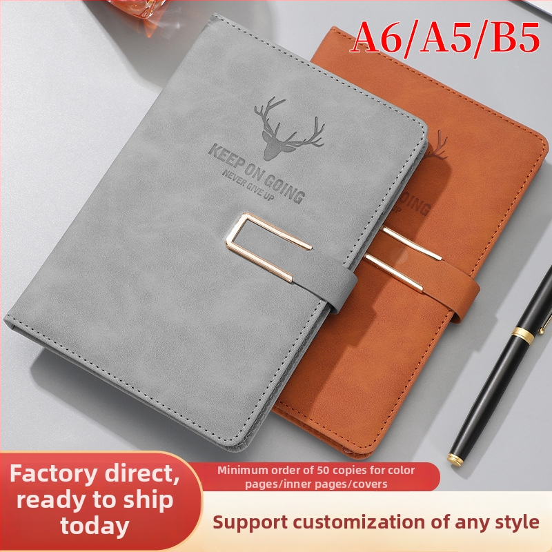 Notepadas su imitacijos oda viršeliu ir U sagtimi, Dowling popierius 80 g, 200–300 puslapių