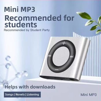 Mini prenosný MP3 prehrávač pre študentov - MP3 prehrávanie, anglické počúvanie, bez rozširovacej karty