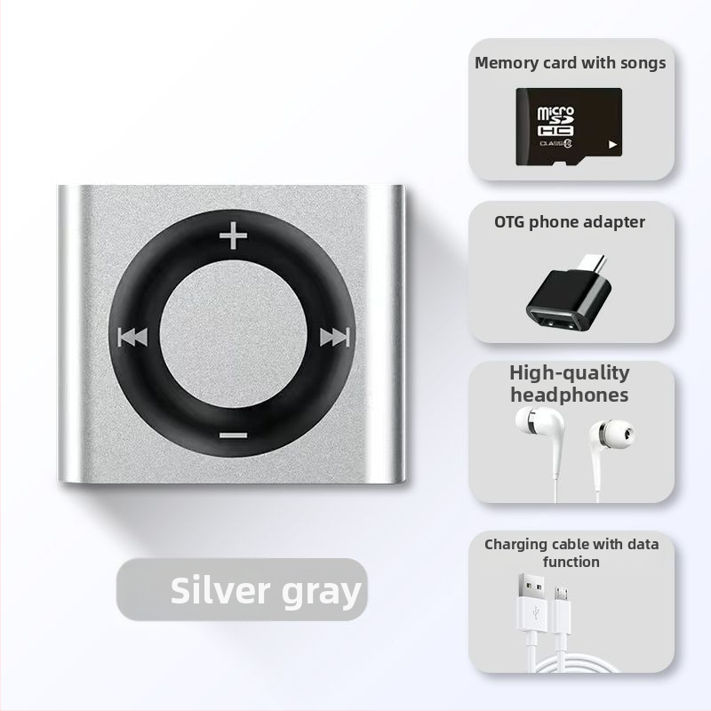 Mini prenosný MP3 prehrávač pre študentov - MP3 prehrávanie, anglické počúvanie, bez rozširovacej karty