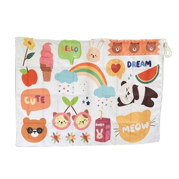 Αυτοκινητικό σκίαστρο ήλιου με σχέδιο αρκούδας, πολυεστερική ημιδιαφανής κουρτίνα, στερέωση με βεντούζα