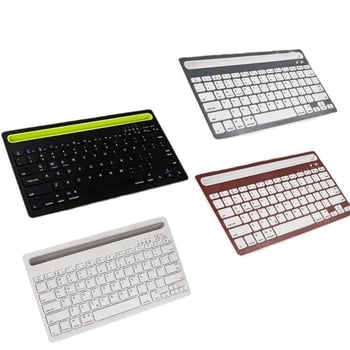 Bežična Bluetooth tipkovnica s držačem za potporu, kompatibilna s mobitelima, tabletima i prijenosnim računalima; ergonomski dizajn; težina 600 g