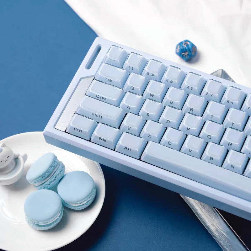 Crystal Jelly sānu gravētus taustiņu vāciņus, ABS materiāls, 136 tausti, universāla saderība, viena gada garantija