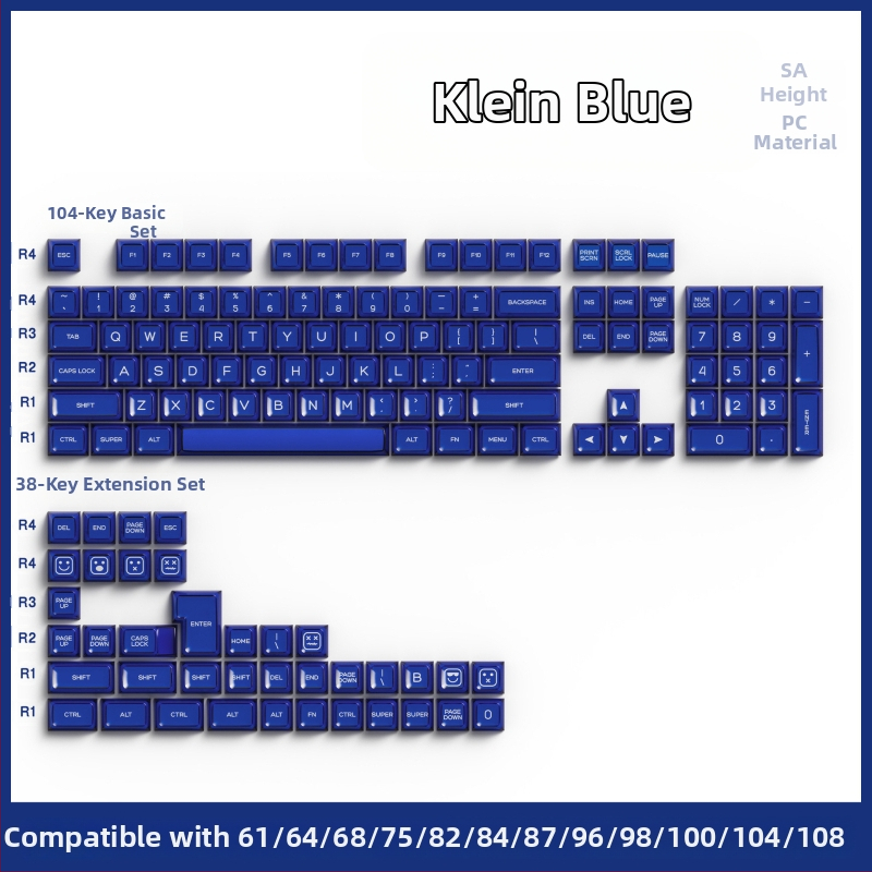 Keycaps mehāniska tastatūrai, PbTs materiāls, universāla saderība, privāta zīmola, svars 420 g
