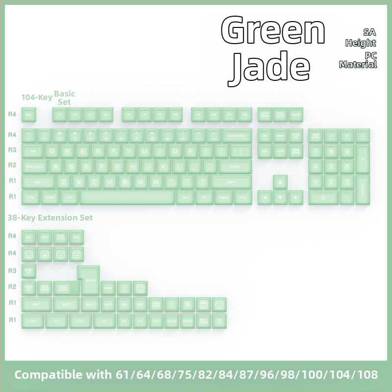 Keycaps mehāniska tastatūrai, PbTs materiāls, universāla saderība, privāta zīmola, svars 420 g